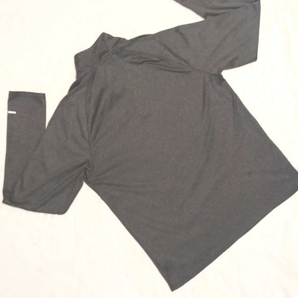 Old Navy Athletic 1/4 Zip Long Sleeve Active Pullover Shirt Gray Sz Med Men's
